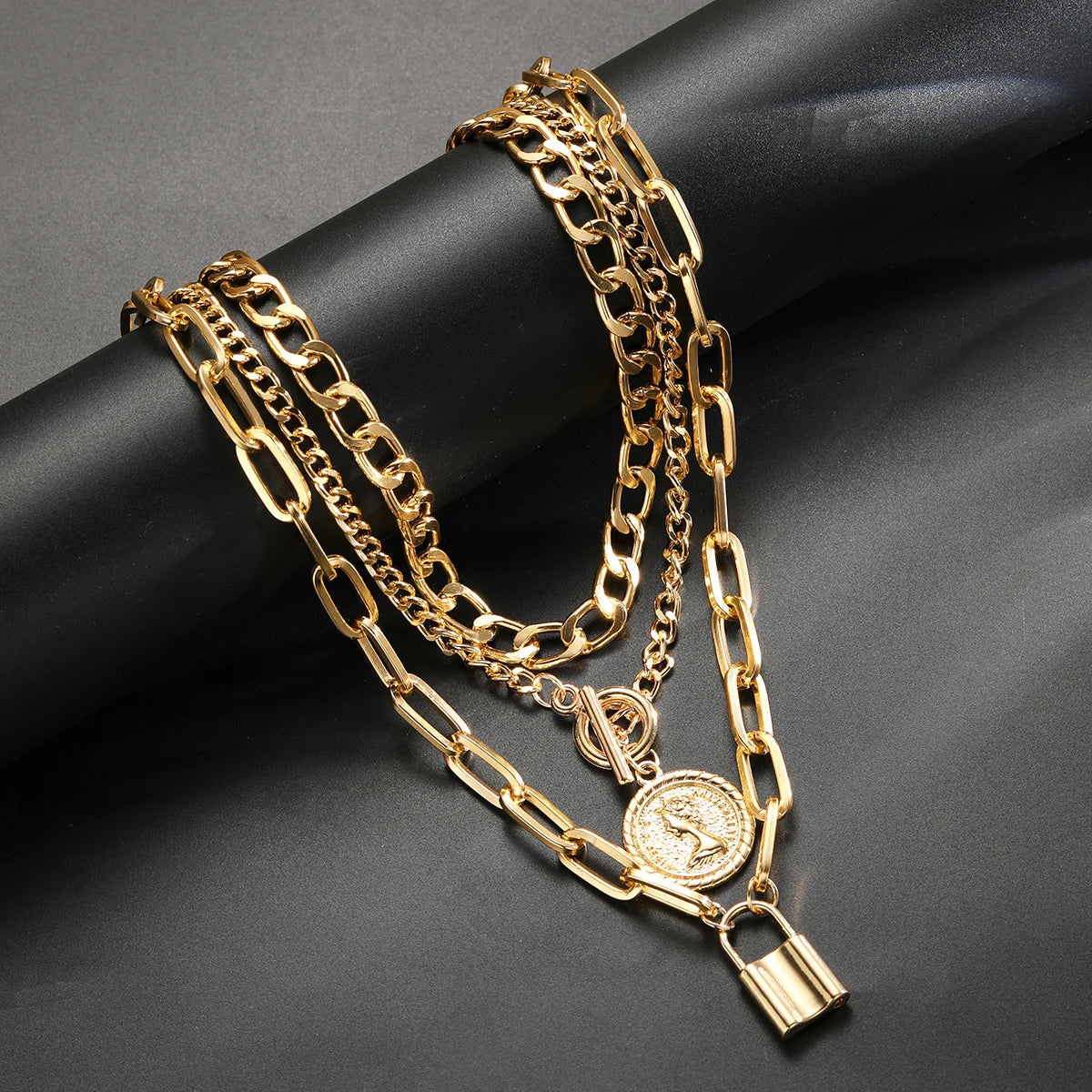 3 Piece Punk Necklace