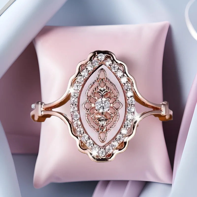 Oval Gemstone Ring