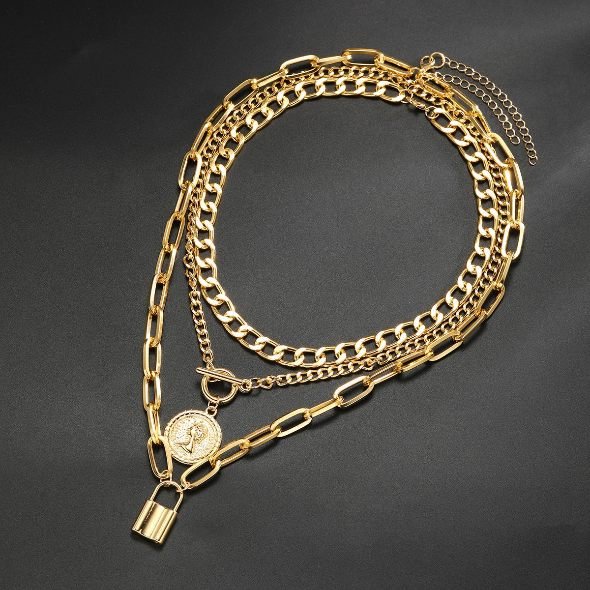 3 Piece Punk Necklace