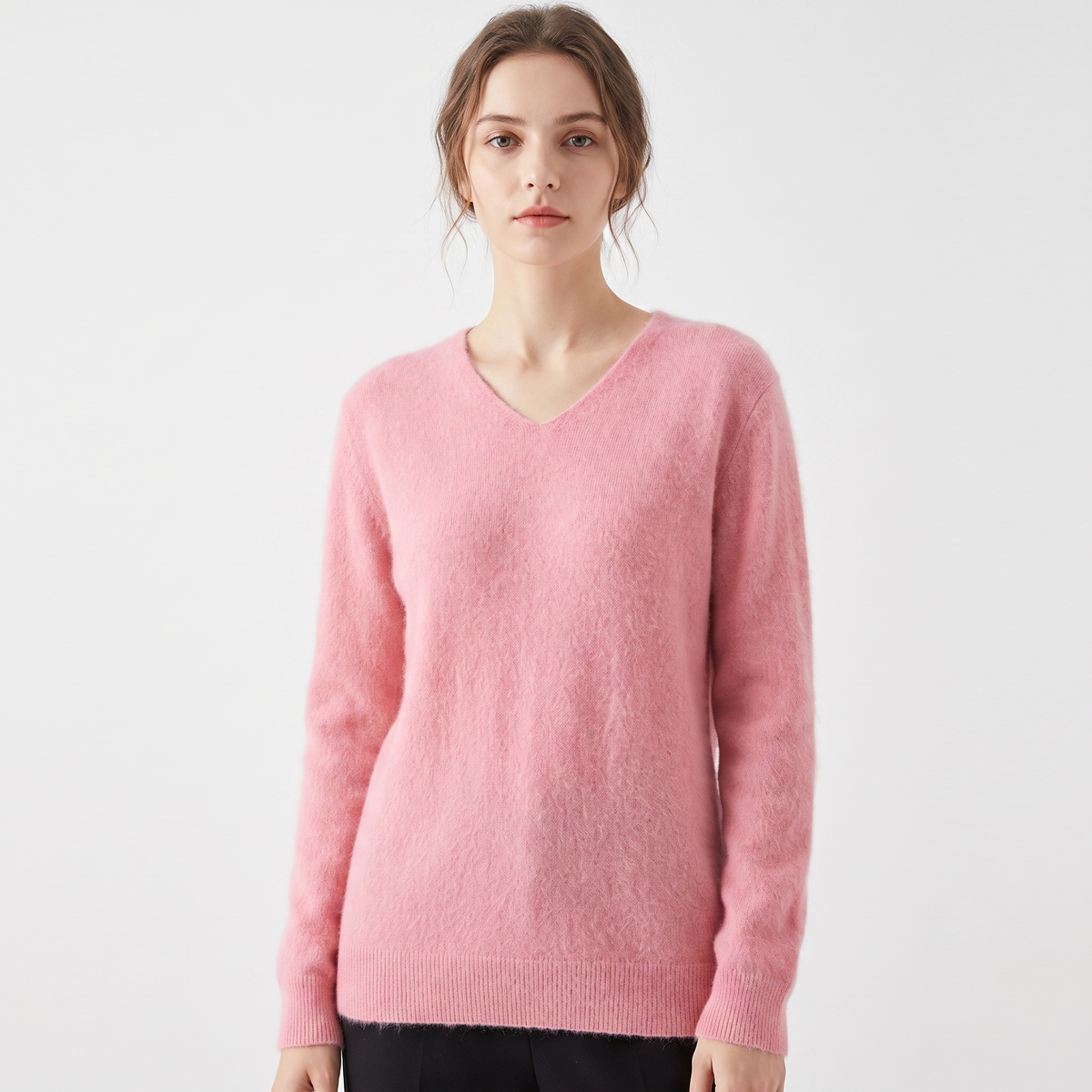 The Ottilie Fluffy V-Neck — look