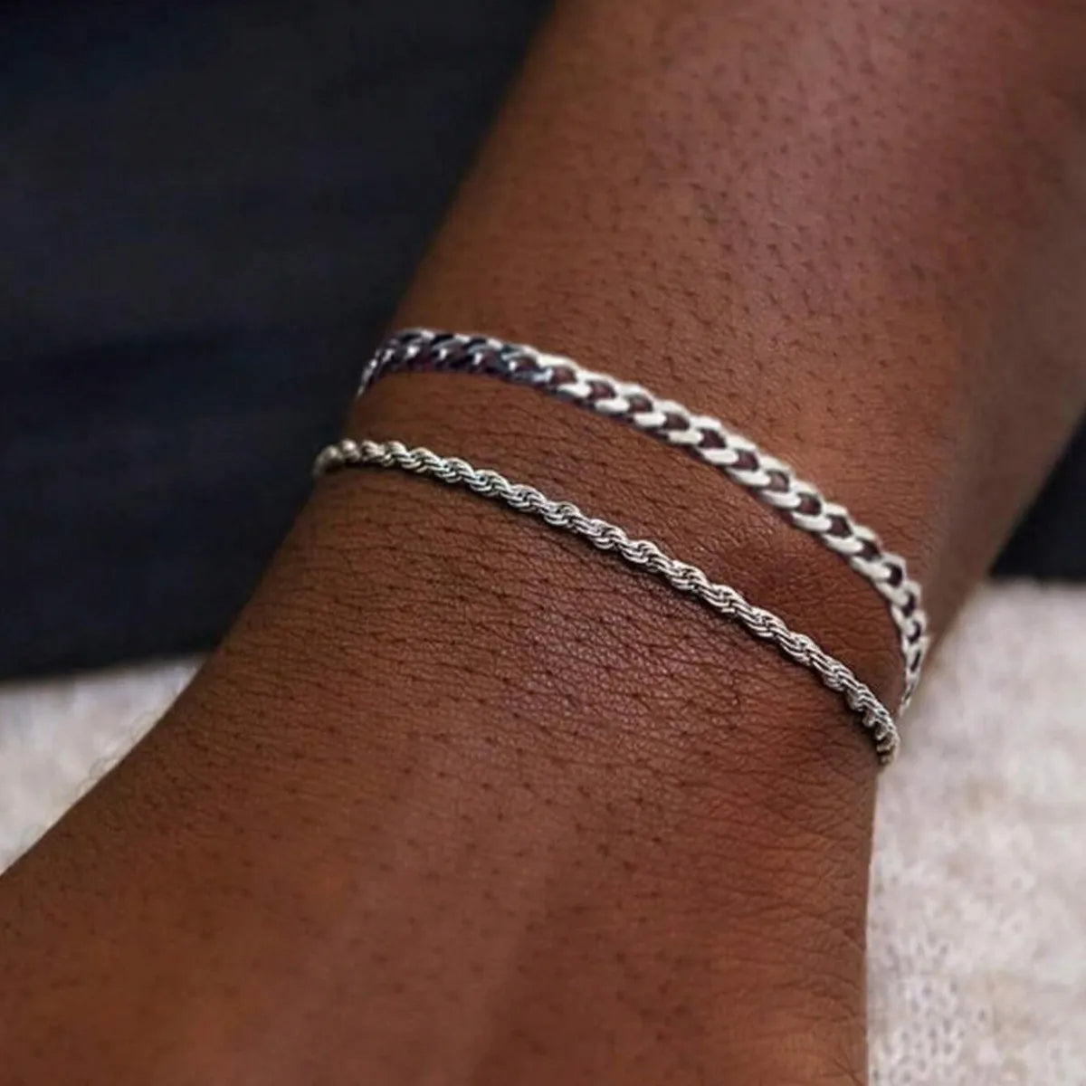 Cuban Link Bracelet Duo