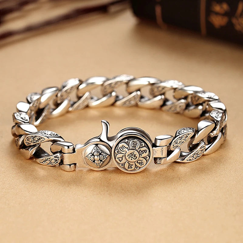 Silver Retro Cuff Bracelet