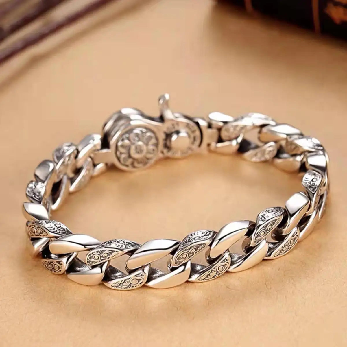 Silver Retro Cuff Bracelet
