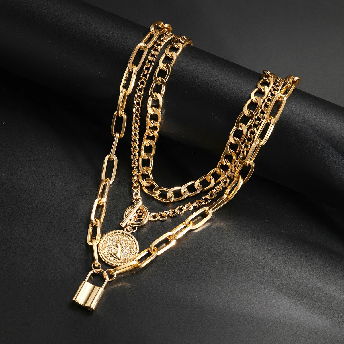 3 Piece Punk Necklace