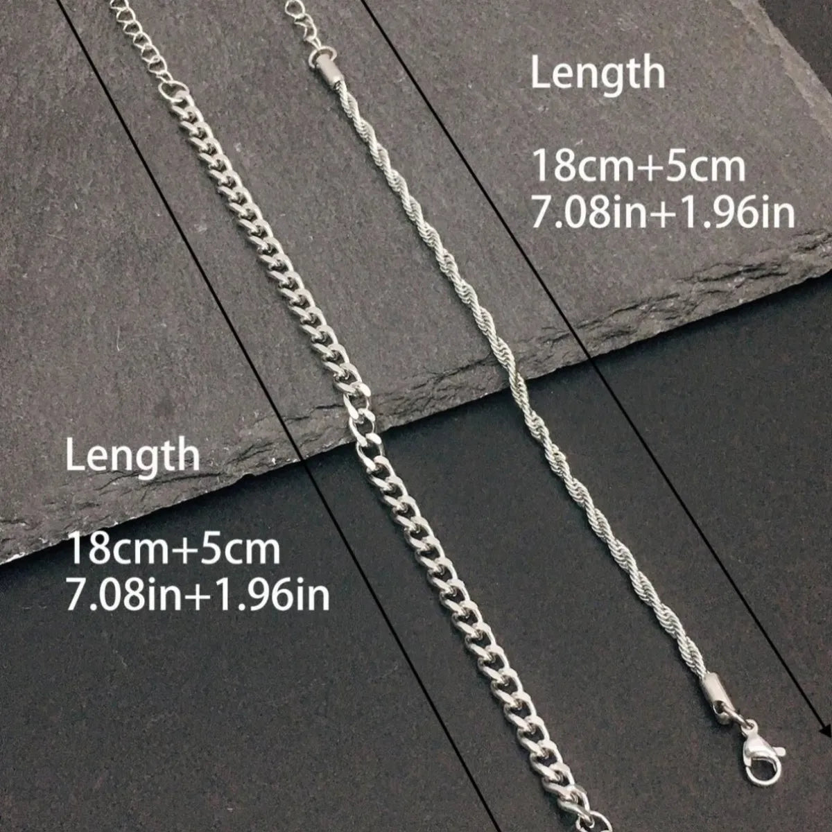 Cuban Link Bracelet Duo