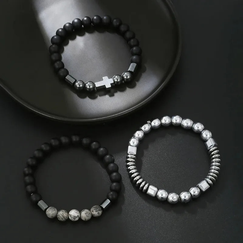 Beaded Cross Bracelet