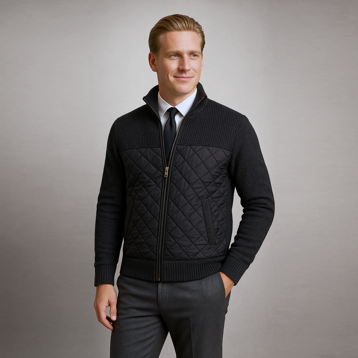 Harrison Knit Panel Jacket