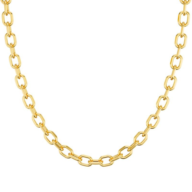 Gold-Tone Paperclip Link Necklace