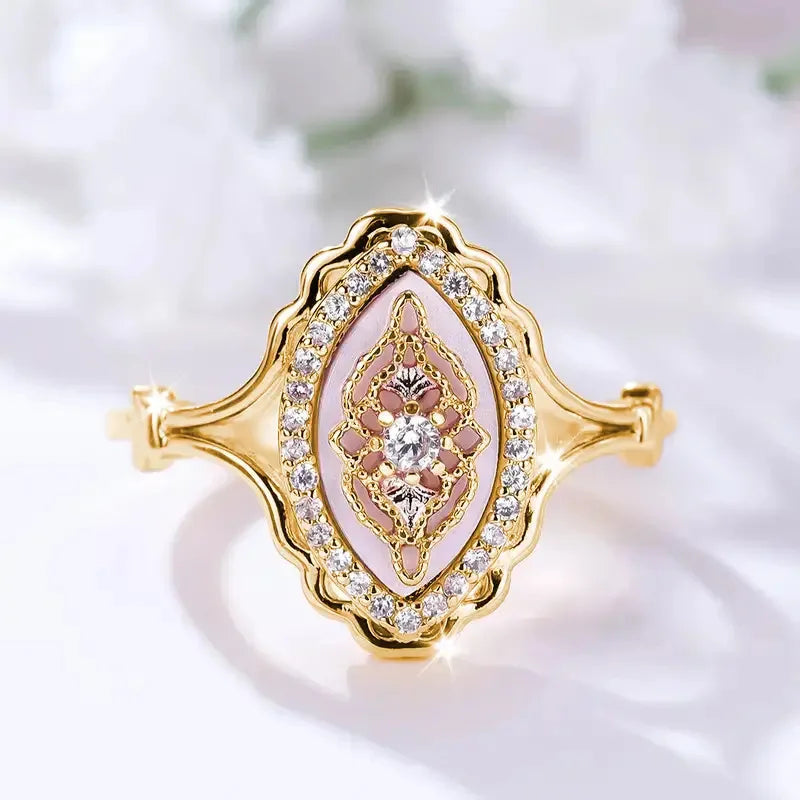 Oval Gemstone Ring