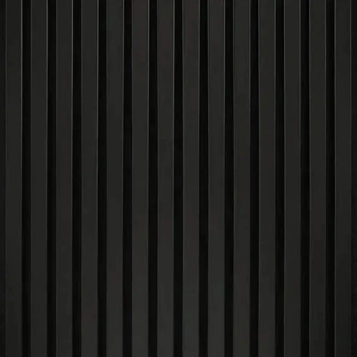 Black acoustic slat panel